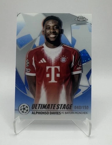 Alphonso Davies 2025 Topps UEFA Club Competitions Flagship Chrome Chrome /150