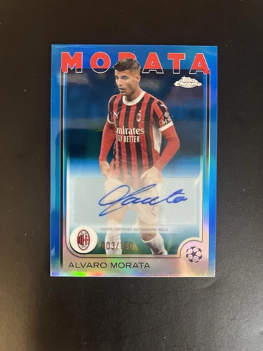 Alvaro Morata 2024 Topps Chrome Blue /150