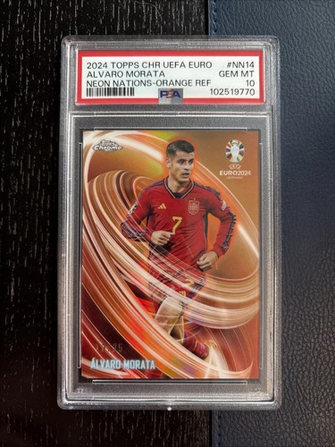 Alvaro Morata 2024 Topps Chrome Orange /25