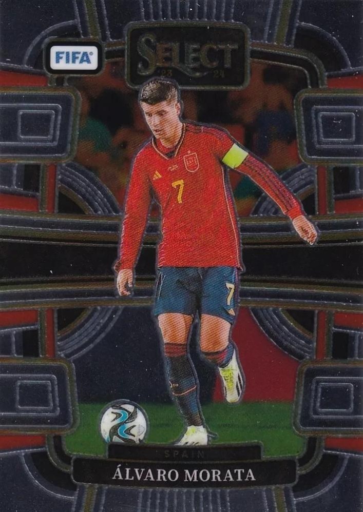 Alvaro Morata 2023 Panini Select Purple