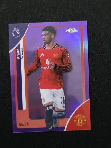 Amad Diallo 2025 Topps Chrome Purple /75