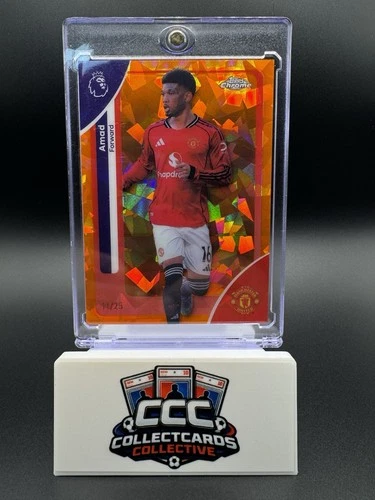 Amad Diallo 2025 Topps Chrome Sapphire Orange /25
