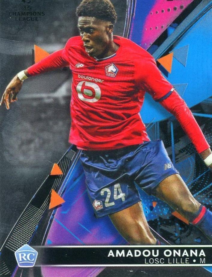 Amadou Onana 2021 Topps Finest UEFA 36