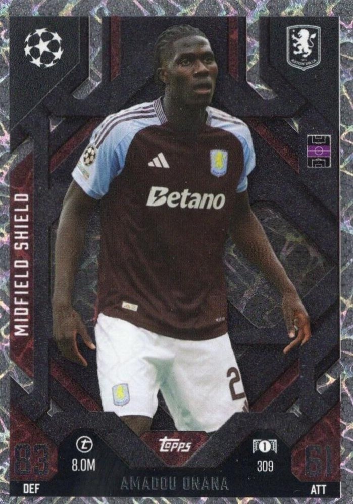 Amadou Onana 2024 Topps Match Attax UEFA Club Competitions Extra