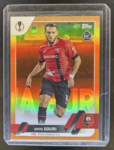 Amine Gouiri 2022 Topps UEFA Orange Foil /25