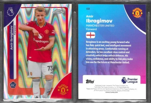 Amir Ibragimov 2026 Topps Chrome EPL Raywave