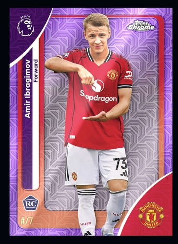 Amir Ibragimov 2025 Topps Chrome Purple Mojo /7