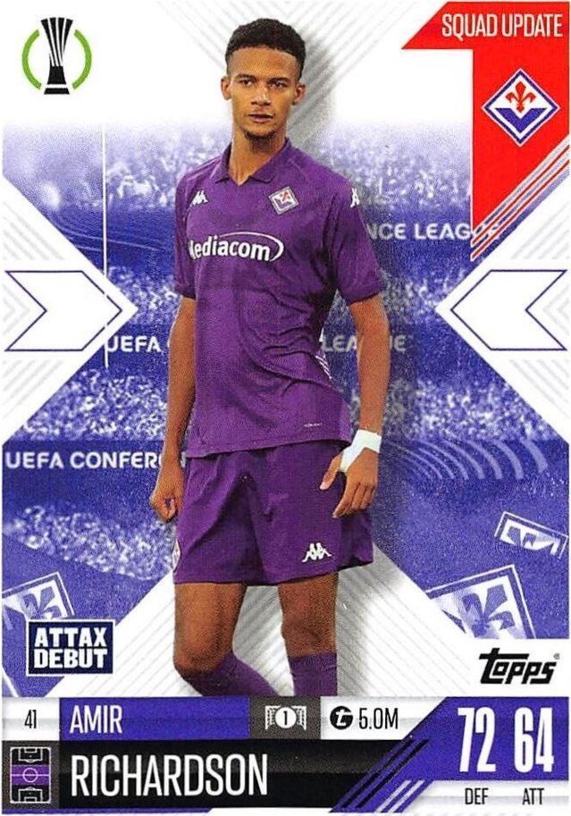 Amir Richardson 2024 Topps Match Attax UEFA Club Competitions Extra