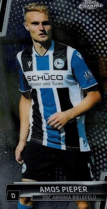 Amos Pieper 2021 Topps Chrome Bundesliga 20