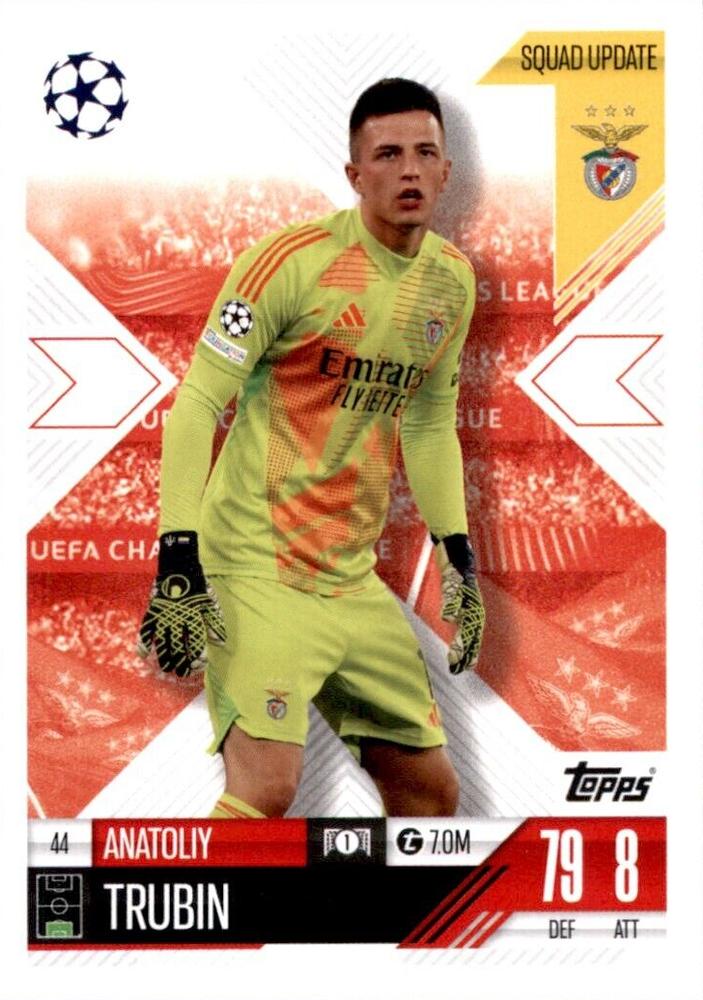 Anatoliy Trubin 2024 Topps Match Attax UEFA Club Competitions Extra