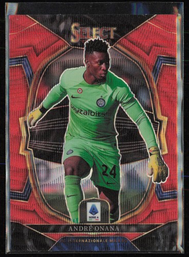 André Onana 2023 Panini Select Red Wave Prizm