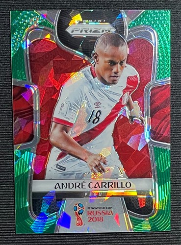 Andre Carrillo 2018 Panini Prizm World Cup Green Crystals /25