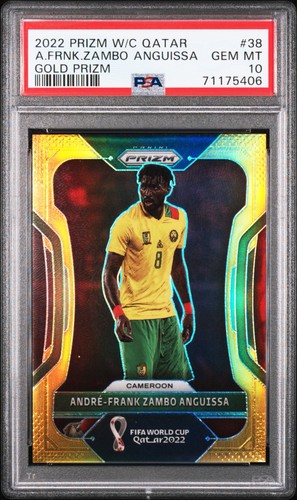 Andre-Frank Zambo Anguissa 2022 Panini Prizm World Cup Gold Prizm /10
