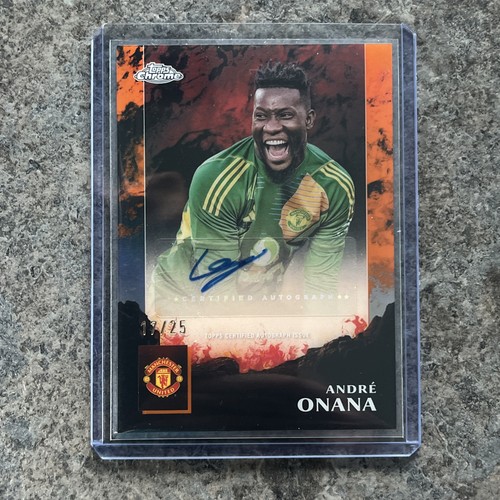 Andre Onana 2025 Topps Chrome Deluxe Orange /25