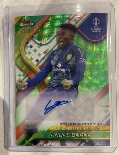 Andre Onana 2024 Topps Finest Green Wave /99