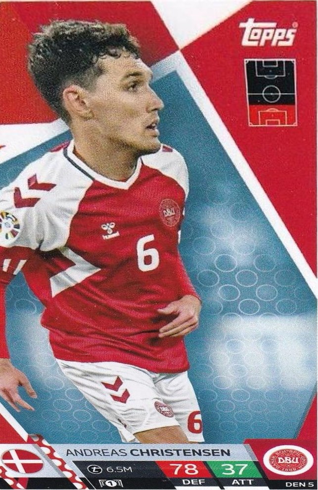 Andreas Christensen 2024 Topps Match Attax UEFA EURO