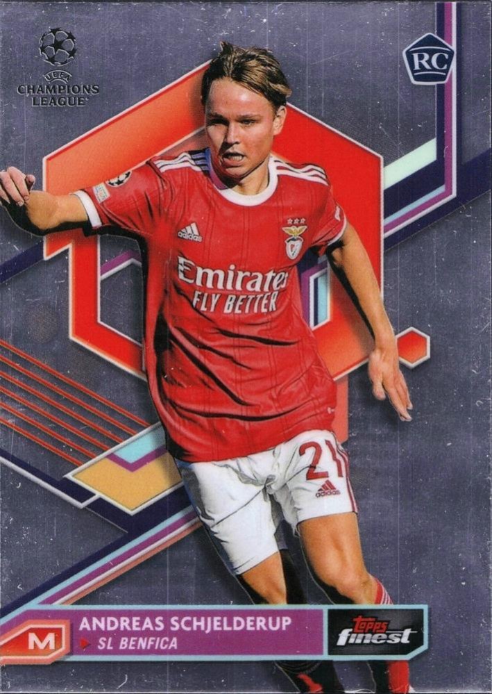 Andreas Schjelderup 2022 Topps Finest UEFA 25