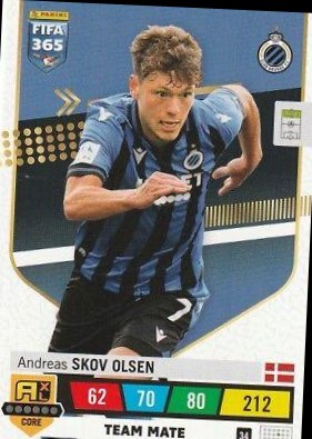 Andreas Skov Olsen 2023 Panini Adrenalyn XL FIFA 365