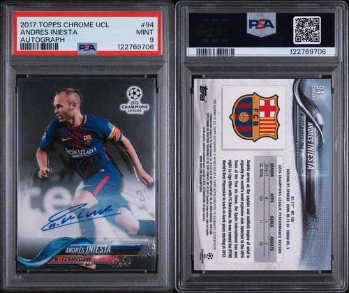 Andres Iniesta 2017 Topps Chrome