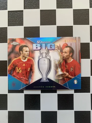 Andres Iniesta 2024 Topps Chrome Blue /150