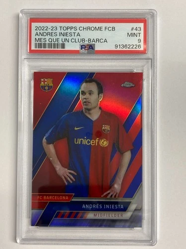 Andres Iniesta 2023 Topps Chrome Parallel /99