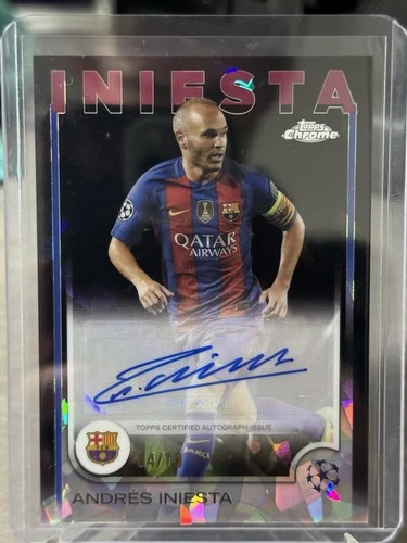 Andres Iniesta 2024 Topps Chrome Sapphire /10