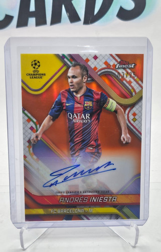 Andres Iniesta 2024 Topps Finest /25