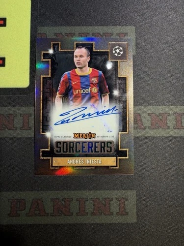Andres Iniesta 2024 Topps Merlin Chrome Black /10