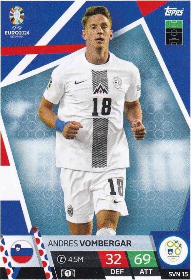 Andres Vombergar 2024 Topps Match Attax UEFA EURO
