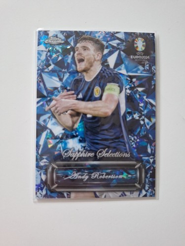 Andrew Robertson 2024 Topps Cromo UEFA Euro Sapphire