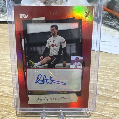 Andrew Robertson 2026 Topps Liverpool Focus Red /5