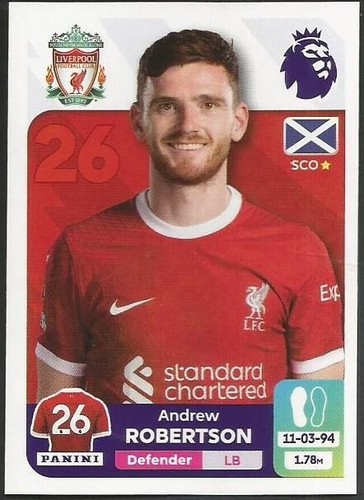 Andrew Robertson 2024 Panini Premier League #353