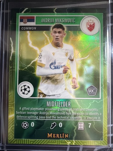 Andrija Maksimovic 2024 Topps Chrome Merlin Chrome #MG-35