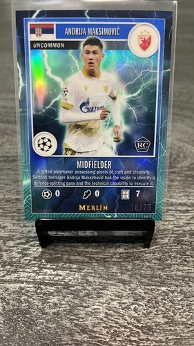 Andrija Maksimovic 2025 Topps Merlin Chrome 18/75