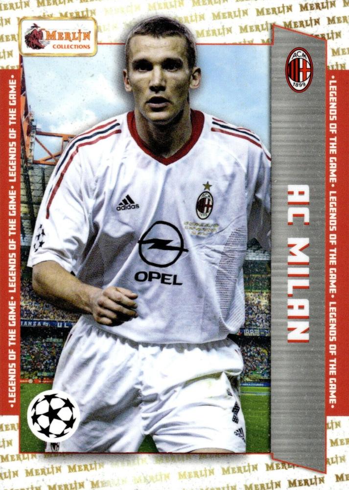 Andriy Shevchenko 2023 Topps Merlin Heritage UEFA Club Competitions