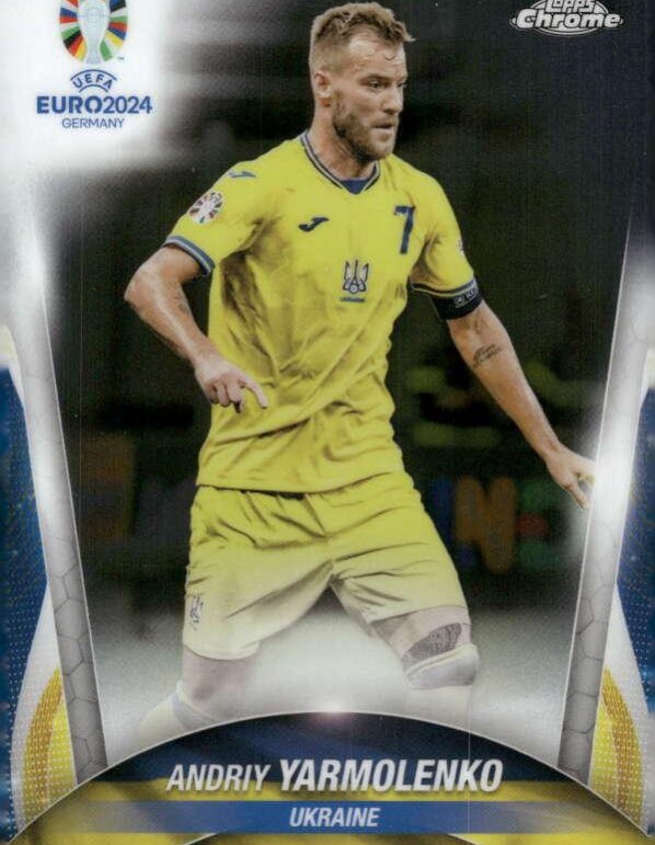Andriy Yarmolenko 2024 Topps Chrome UEFA EURO