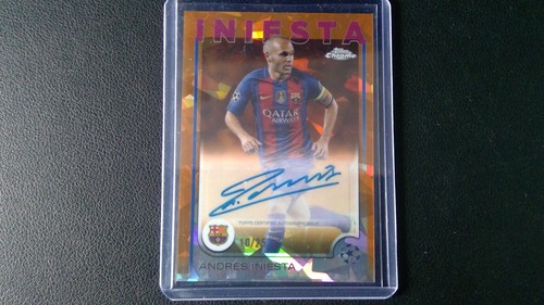 Andrés Iniesta 2024 Topps Chrome Orange /25