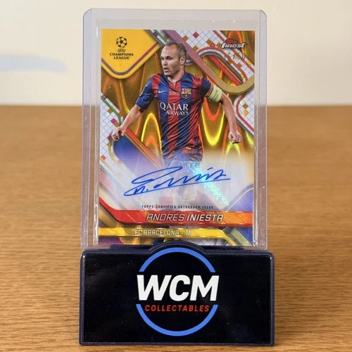 Andrés Iniesta 2024 Topps Finest Gold Refractor /50