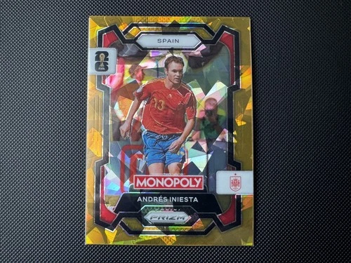 Andrés Iniesta 2026 Panini Prizm Gold Cracked Ice