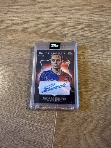 Andrés Iniesta 2024 Topps Triplete UCL Red /10