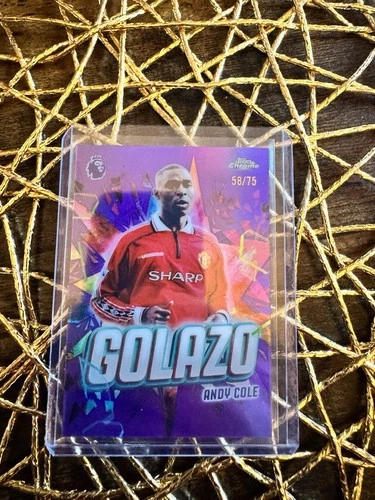 Andy Cole 2026 Topps Chrome Purple /75