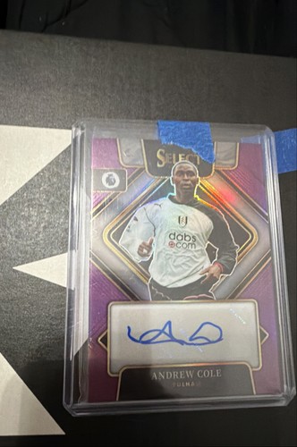 Andy Cole 2022 Panini Select Purple Prizm