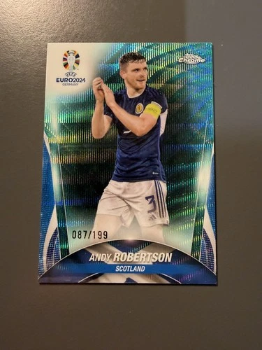 Andy Robertson 2024 Topps Chrome Aqua Wave /199