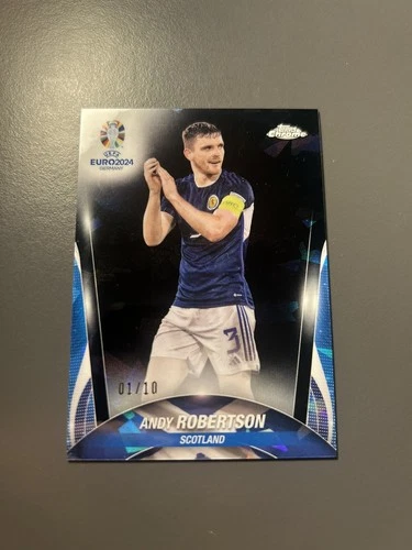 Andy Robertson 2024 Topps Chrome Euro 2024 Black /10