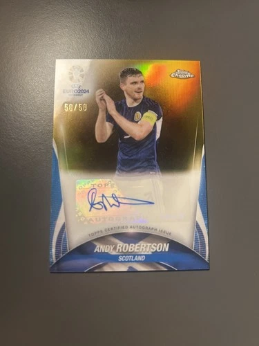 Andy Robertson 2024 Topps Chrome Euro 2024 Gold /50