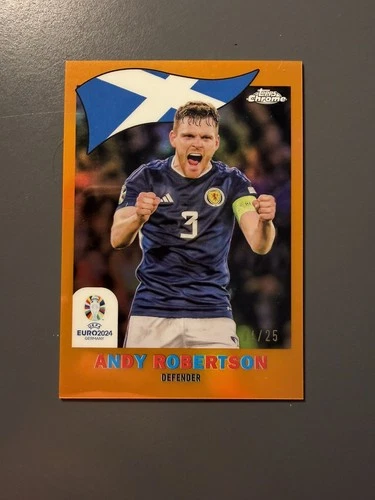 Andy Robertson 2024 Topps Chrome Orange /25
