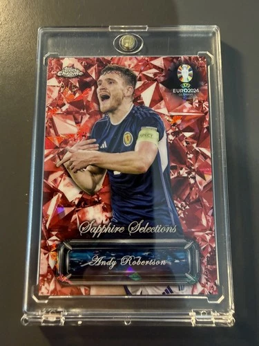 Andy Robertson 2024 Topps Chrome Red Sapphire /5