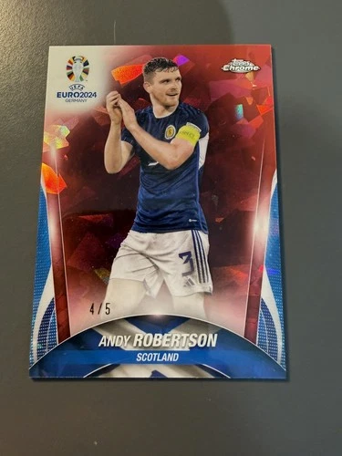 Andy Robertson 2024 Topps Chrome Red Sapphire /5