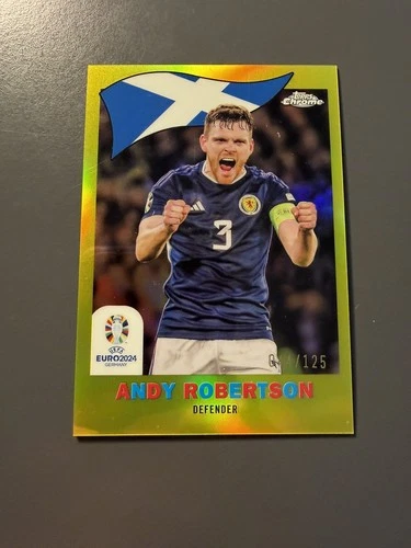 Andy Robertson 2024 Topps Chrome Yellow /125