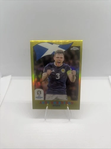 Andy Robertson 2024 Topps Chrome Yellow /125